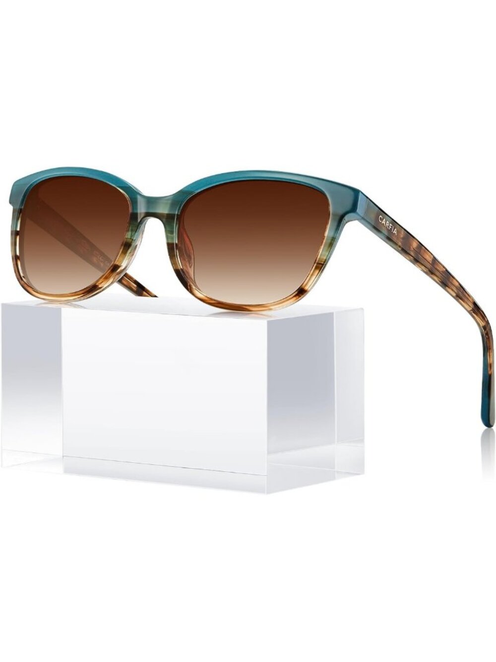 Stylish Polarized Women's Sunglasses, Acetate Frame, Fits Most Face Shapes